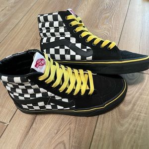 Vans Checkerboard Sk8Hi Custom Shoes -Size 6 Women